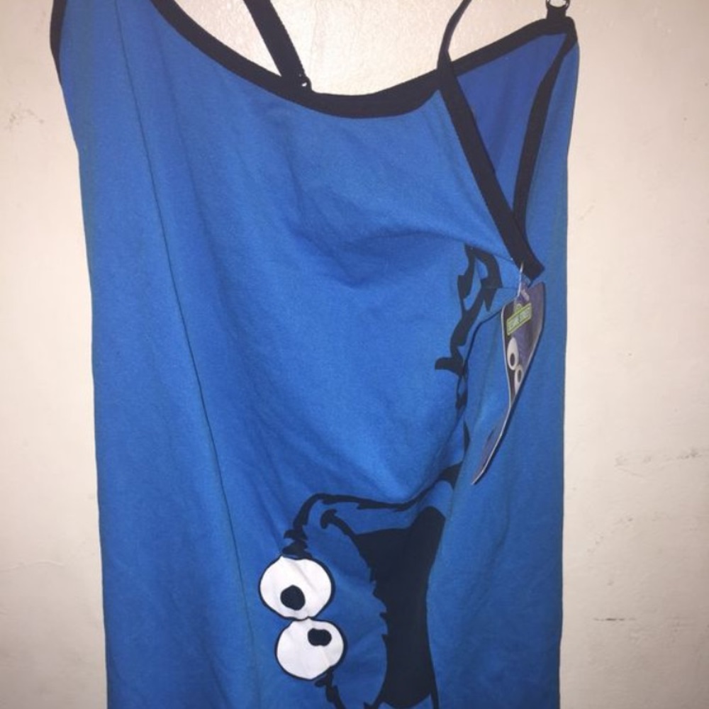 Sesame Street Cookie Monster sleep tank top